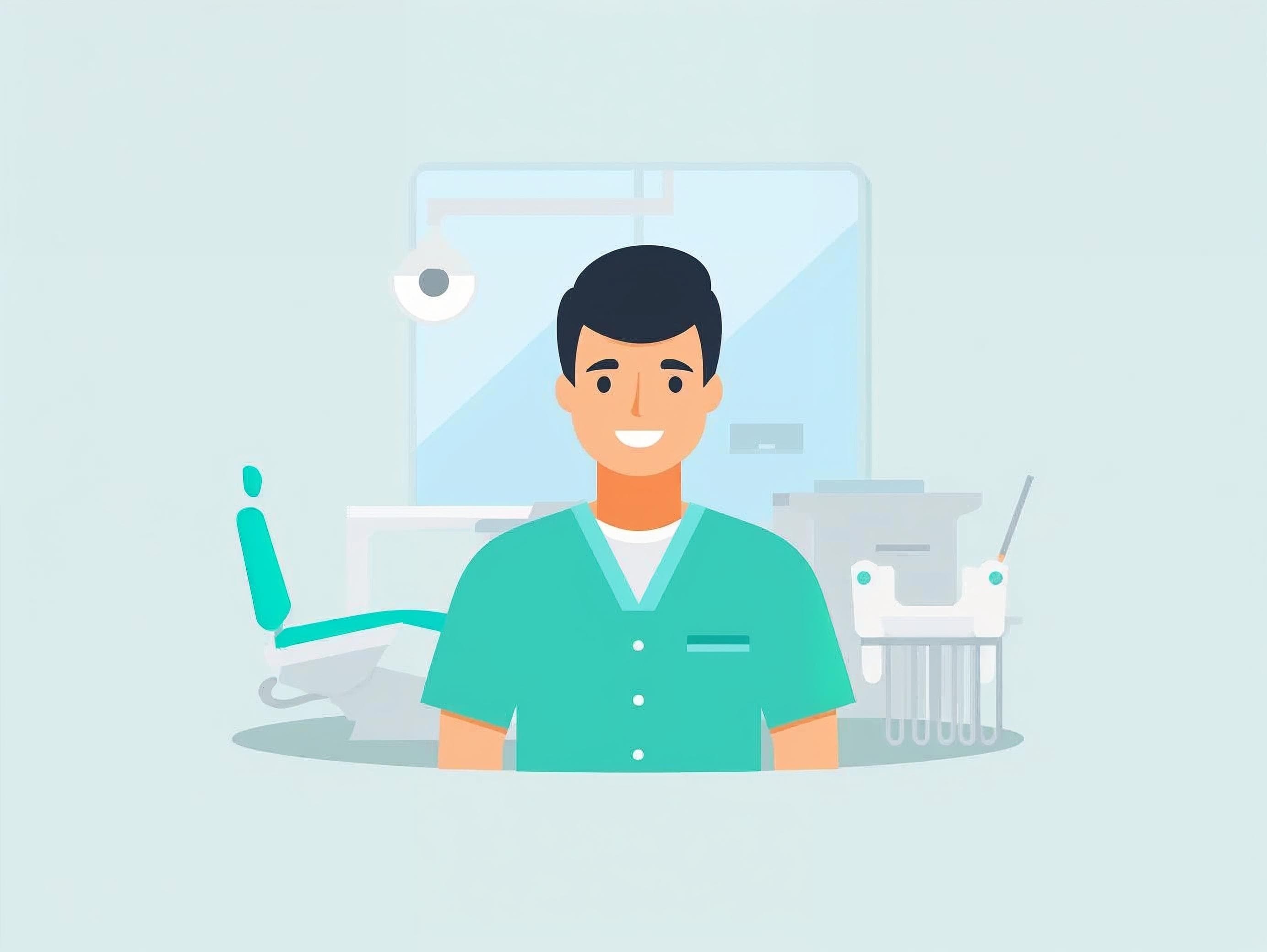 Dentista atendendo paciente